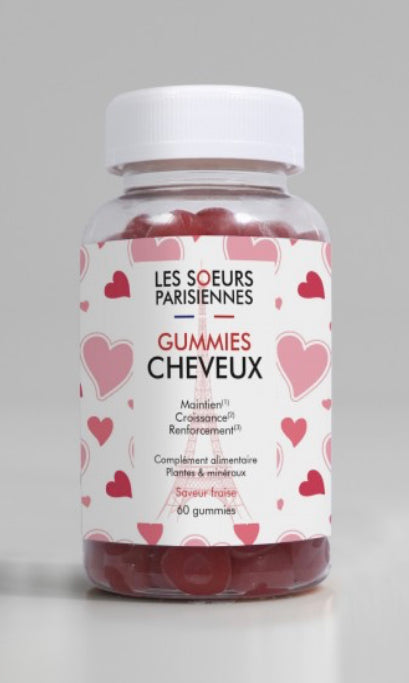 Les sœurs parisiennes gummies pousse du cheveux vitamines